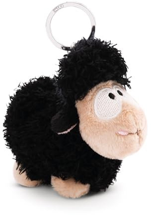 NICI Schlüsselanhänger Schaf schwarz 9cm