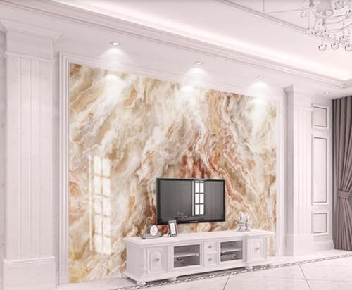 MIWEI Wallpaper Papier Peint Panoramique Marbre Nuage Doré Papier Peints Intissé Decoration Murale Chambre Salon 150x105cm-M217586