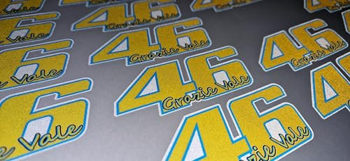 Rossi 46 The Doctor Aufkleber Sticker Motorrad Grazie Vale klein - REFLEKTIEREND