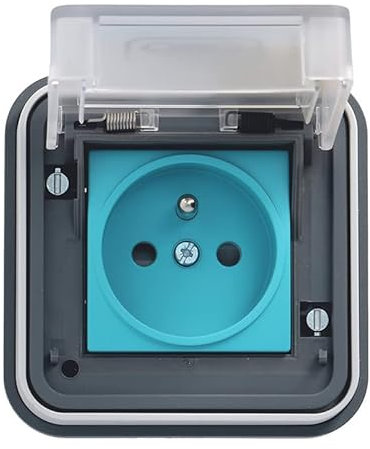 Prise de charge WITTY hager - Encastrée - Pour 1 véhicule électrique - 3KW - 2P+T - IP55