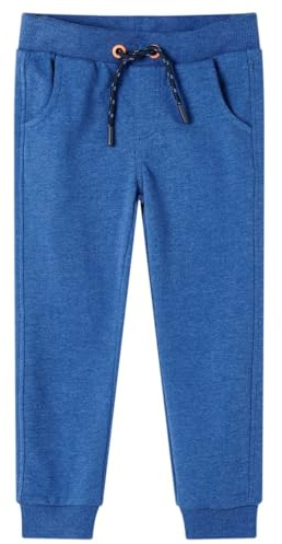 vidaXL Kinder Trainingshose Jogginghose Fitnesshose Sporthose Hose Dunkelblau 104