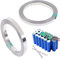 XPOOP 2 Rollen Nickelband, Lithium Batterie Nickelblech, 20M Nickel Platte Band, Löten Nickelstreifen Li-Po Akku, für Batterie Schweißen Punktschweißgerät
