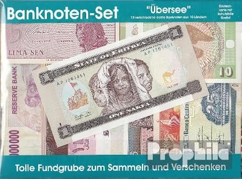 Prophila Collection Geldschein Alle Welt 10 Verschiedene Banknoten aus Übersee (Banknoten für Sammler - kein Zahlungsmittel)