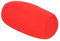 Itonash Mikrokügelchen-Stützrohrkissen, Runde Nackenrolle, Mikro-Mini-Mikrokügelchen-Rückenkissenrolle, Wurfkissen, Hinterkopfkissen, Mikrokügelchen-Stressabbau-Beanie-Kissen (Rot)