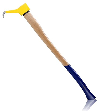 ZELARMAN Pickaroon Logging Tool, Hookaroon, Log Roller Tool, Hookaroon for Dragging and Stacking Firewood, Sharp Pick Tool for Logs