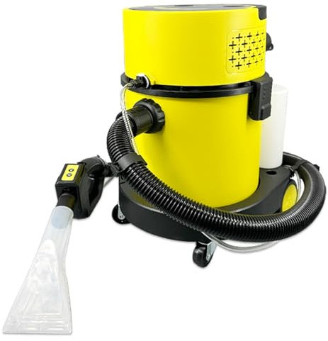 Wet & Dry Vacuum Limpiador de tapicería 2 en 1 para alfombras y suelos, contenedor de acero inoxidable de 25 L, potente solución de limpieza