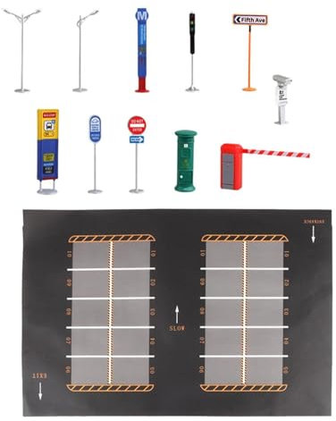 harayaa 1/64 Parkplatz Tiefgarage Miniatur Layout Dekorative Sammlerstücke Diorama Fahrzeug Szene Display Auto Modell Zeigen, A