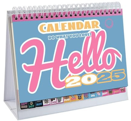 Vintage-Monatskalender-Planer, Retro-Terminplaner 2025, Kalender von