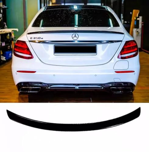 For Auto Perfectionists UK Rear Boot Spoiler Compatible With Mercedes E Class W213 2016-2020 ABS Carbon Fibre