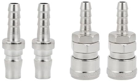 TICFOX Set di Raccordi Rapidi per Aria Compressa, ShPH20 Giunto Pneumatico per Tubi di Frizione, Tubo Dell'aria, Compressore, Raccordi Aria