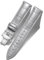 BINLUN Leder Uhrenarmband Lederarmband Ersatz Uhrenarmbänder für Herren Damen mit Silber/Gold/Roségold Schmetterling Faltschließe 12-24mm(19mm Grau-Silber Schnalle)