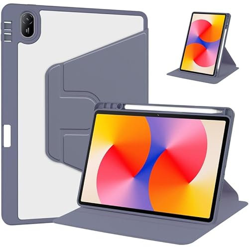 Custodia per tablet Huawei MatePad SE 11 2024, in pelle PU, sottile, leggera, con funzione di spegnimento automatico, chiusura magnetica, custodia protettiva per tablet, viola