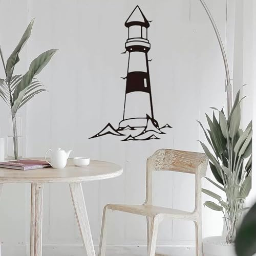 Leuchtturm Metall Wanddekoration, Metall Wandkunst Dekoration, Wand Skulptur Dekor Für Wohnzimmer, Schlafzimmer Oder Badezimmer, Moderne Stil Wand Home Decoration