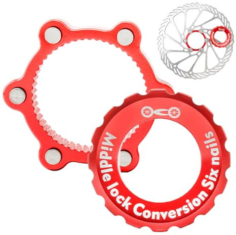 MWZBTG Centerlock Auf 6-Loch Adapter | Scheibenbremse Center Lock Für Fahrräder - Centerlock-Adapter für Mountainbikes Fahrräder & Dirtbikes mit 6-Bolt-Scheibenbremse
