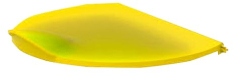 Exacompta - Ref. 40001D - 1 Deckel mit Klappe TRI-BIN - Geeignet für 50 Liter Mülleimer EcoBlack Ref. 44214D speziell für die Quellensortierung je nach Abfallart - Farbe: gelb