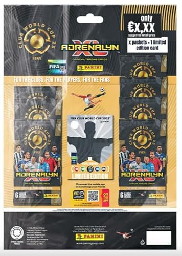 HEART FOR CARDS FIFA Clu World Cu 2025 TC Multiack 6 Booter 1 Carte Édition Limitée Adrealy XL Heartforcard
