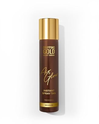 Dripping Gold Air Glow Instant Spray Tan, Luxury Self Tanning, 75ml - Medium