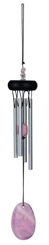 Woodstock Precious Stones Collection Windchime, Rose Quartz