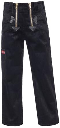OYSTER Timas Zunfthose für Kinder, Arbeitsweste aus Cordstoff, für Jungen und Mädchen, schwarz