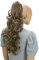 CAISHA 50cm Haarzopf Sarah Haarteil mit Butterflyklammer Pferdeschwanz Haarverlängerung Voluminös Gewellt Aschbraun H47