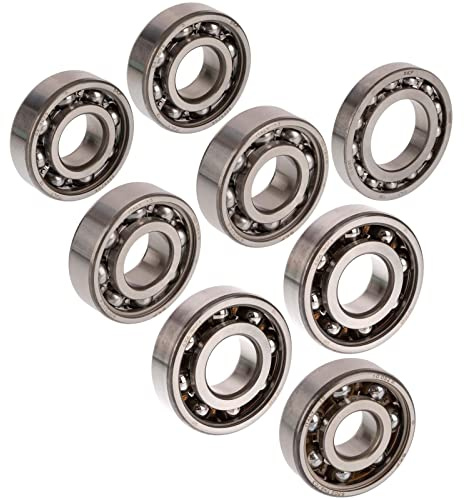 Kugellager SET, 8-teilig, Motor MM250/4, SKF-MARKENLAGER - 2x 6306 C4 / 1x 6302 C3 / 2x 6203 C4 / 2x 6204 C4 / 1x 16005, TS250/1