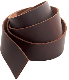 Realeather SS15042-02 Leather Strip for Crafting, 1.5 x 42 (5-6oz), Medium Brown, 1-Piece
