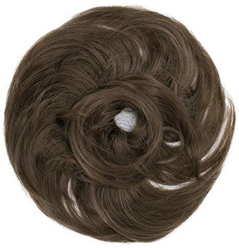 Haargummi Haarteil hairpiece Haarverdichtung Zopf Haarband Haarschmuck hell braun