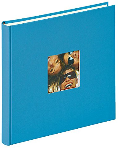 walther design Fotoalbum oceanblau 26 x 25 cm mit Cover-Ausstanzung, Fun FA-205-U