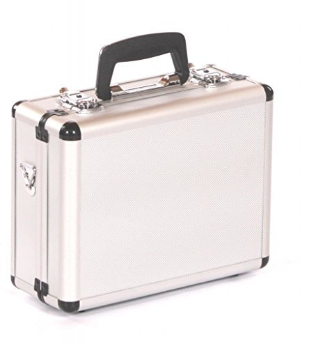 Crystal Small Aluminium Camera Photography Flight Carry Case Storage Box Silver