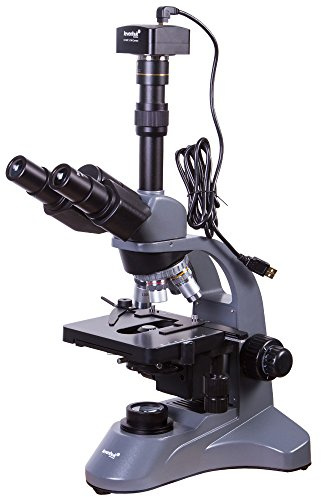 Levenhuk D740T Digitales Trinokulares Labormikroskop 40–2000x, 5MP Kamera | für Medizin, Forschung und Labore, mit LED-Beleuchtung, Ölimmersion, Abbe-Kondensor und Präziser Fokussierung