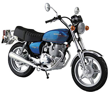 1977 Honda Hawk II CB400T Bike 1:12 Model Kit Bausatz Aoshima 053324