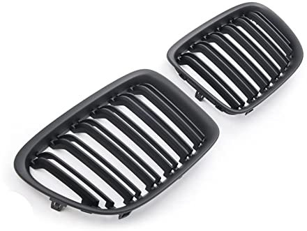 GCP PASST FÜR X1 E84 SPORT KÜHLERGRILL DOPPELSTEG GRILL MATT SCHWARZ