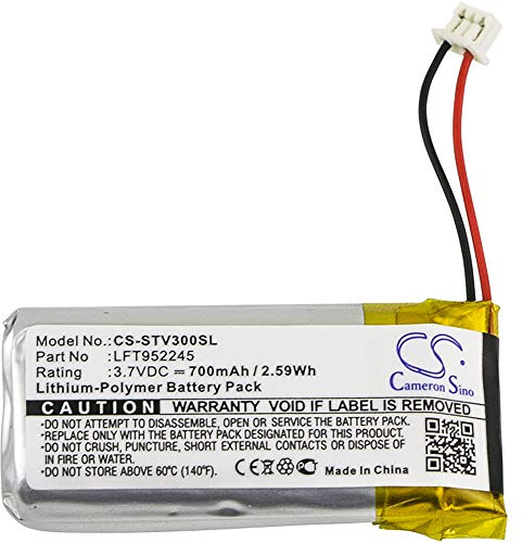 CS-STV300SL Akku 700mAh Kompatibel mit [Stageclix] Jack V3 Transmitter, Jack V4 Transmitter Ersetzt LFT952245