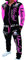 Unbekannt Herren Fitness Jogginganzug Sportanzug Trainingsanzug A.2254 ARMS M Pink