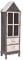Vitrine Landhausstil Vitrinenschrank Drahtgitter Standvitrine 167cm Braun Regalschrank mxa042 Palazzo Exklusiv