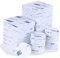 Faburo 80PCS Double Face Extra Fort, 50 Pièces Carré et 30 Pièces Ronde Autocollants Double Face Noir Bande de Mousse Forte Adhésif de Montage Adhesif Puissant Ruban Mousse