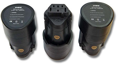 vhbw 3x Batterie compatible avec Trotec micro CA-350, CA-350X caméra d'inspection numérique (1500mAh Li-Ion 12V)