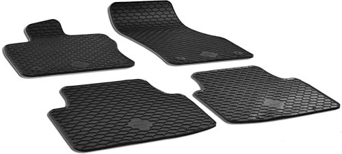 WALSER DirtGuard Gummi Fussmatten Auto für VW Golf Sportsvan 02/2014-08/2020, 100% passgenaue Auto Fußmatten, robuste Universal Fußmatte Auto, Gummimatten Auto