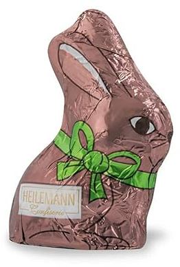 Heilemann Osterhase aus Schokolade, stannioliert, 42 x 22 g (braun, Edelbitter)