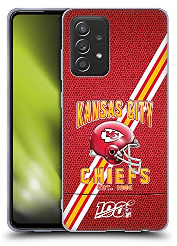 Head Case Designs Offizielle NFL Football Streifen Kansas City Chiefs Logo Art Gel Handyhülle Hülle [Militärischer Schutzgrad] Kompatibel mit Galaxy A52 / A52s / 5G (2021)