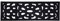 Nicoman Outdoor Doormat Decorative Stair Mats Heavy Duty Drainage Dirt Trapper Porch Rubber Skid Proof Anti Slip - (Narrow, Black-Bold, 75 x 25cm)