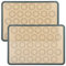 Intirilife 2x wiederverwendbare Silikon Macaron Backmatte in Grau-Braun mit 42 x 29.5 cm Größe - Backmatte Kochutensil Backunterlage Teigrollmatte