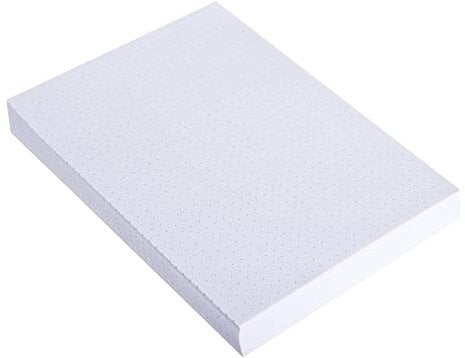 Exacompta 10700SE 100er Pack Karteikarten gepunkted DIN A7 ideal für die Schule, zum Lernen von Vokabeln Flashcards Memo Lernkarten Lernkartei 74 x 105 mm weiß