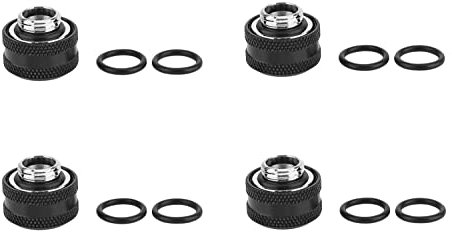 Tiardey Lot de 4 raccords de refroidissement à eau, OD 14 mm rigide pour tube de refroidissement à eau