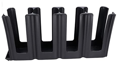Hapivida Organizador de Tazas Y Tapas de Café, Portavasos de Papel de 4 Compartimentos, Dispensador de Tazas Café para El Hogar 46x11,2x21,3cm