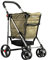 Carro Rolser Basket Polar 4 Ruedas Grandes 2 Giratorias Plegable - Kaki