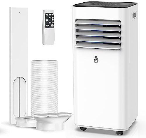 10,000 BTU Portable Air Conditioners, Portable AC With Remote for Room to 450 sq.ft 3 in 1 Air Conditioner With Dehumidification/Air Circulation/Timer And Window Kit