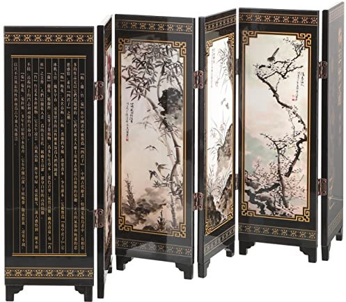 Homoyoyo Dekorative Bildschirmverzierungen Raumteiler Bildschirm Mini-Desktop-bildschirmteiler Paravent Im Chinesischen Stil Japanischer Raumteiler Kurzer Raumteiler Haushalt Hölzern China