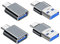 Adaptateur USB C (4 Pièces) Mâle vers USB A/3.0 - Compatible avec Tablettes, MacBook Pro, Samsung Galaxy et Autres Téléphones Portables de Type C