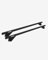 Barres de Toit transversales Noires I Owen 3.0 L I Porte Bagage Voiture I Aluminium I 135 cm I Rails fermés I Jusqu'à 90 kg I Universelle I Galerie de Toit